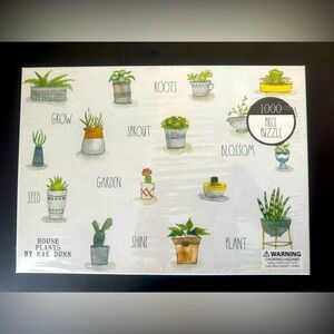NEW Rae Dunn House Plants 1000 Piece Puzzle 27” x 20”